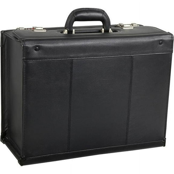 Leather Pilot Case, Black
