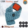 thumbnail image 1 of Womens' Hearting Warming Scarf FashionableSmart Mobile Power USB Charging Neck And Shoulder Winter Cold Protection And Warm Heating Men And Women Scarf, 1 of 5