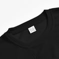 thumbnail image 4 of UVEASISHA Long Sleeve T-Shirts for Men Solid Color Patchwork Crewneck Sweatshirts Relaxed Fit Lightweight Pullover Tops Fall Casual Workout Shirt Black L, 4 of 9