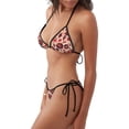 thumbnail image 2 of Fotbe Skull rock record music heart Traje de Baño para Mujer de Dos Piezas – Bikini Sexy de Tirantes Tipo Halter con Diseño Triangular, 2 of 6