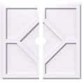 thumbnail image 1 of Ekena Millwork CMP30EY2-03000 30 Po OD x 3 Po ID Carré Embry Architectural Grade PVC Médaillon de Plafond Contemporain - 2 Pièces, 1 of 1