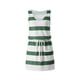 thumbnail image 2 of VISgogo Vestido casual de verano para mujer sin mangas con cuello en V profundo con cordón a rayas con bolsillos VISgogo  moda, 2 of 9