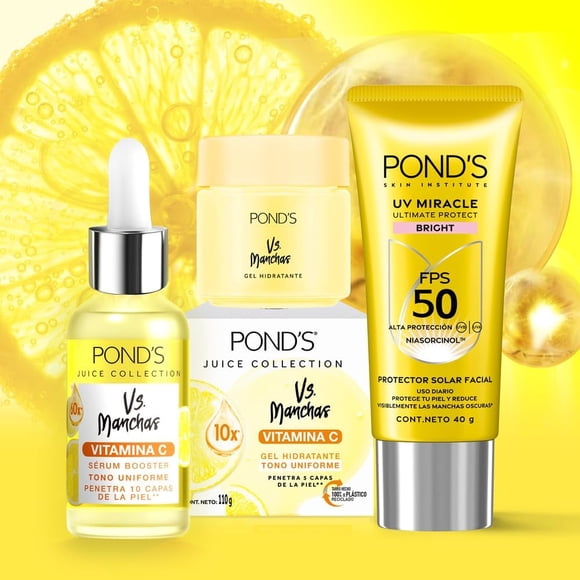 Pond's Kit Anti-Manchas Vitamina C y Protección Solar, 3pzas