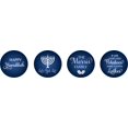 thumbnail image 2 of Darling Souvenir Candy Chocolate Labels Hanukkah Jewish Stickers Pack of 190 Pcs-Dark Blue, 2 of 2