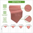 thumbnail image 5 of Coral Pink Table Runner Linen Burlap Table Runner 70 Inches Long Solid Color Modern Minimalist Art Dresser Scarves for Kitchen Island Coffee Dining Room Party Wedding Holiday Decoration 13"x70", 5 of 8