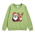 thumbnail image 4 of Boys and Girl Christmas Snowflake Hoodie Winter Warm Xmas Print Pullover Sweatshirts, 4 of 4