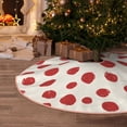 thumbnail image 5 of Sikiie Abstract Red Polka Dot Nativity Christmas Tree Skirt, Jesus Christian Winter Holiday Tree Mat Decoration(30-48IN)30", 5 of 6