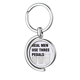 thumbnail image 1 of Embrague manual Rotating keychain Metal Keyring Holder, 1 of 2