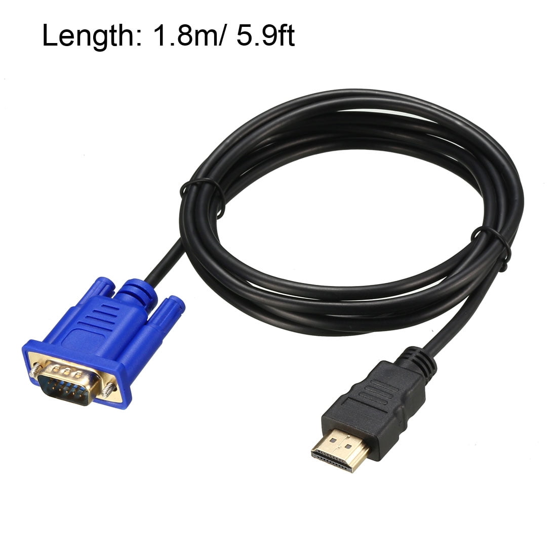 HDMI to VGA Cable Male to Male Video Adapter Cable 6ft 1.8m Walmart