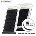 thumbnail image 1 of NAGARAKU ellipse Extensión De Pestañas Con Extremos Divididos Negro Mate super Suave Elipse natural De Alta Calidad Gao Jiahui unisex, 1 of 1