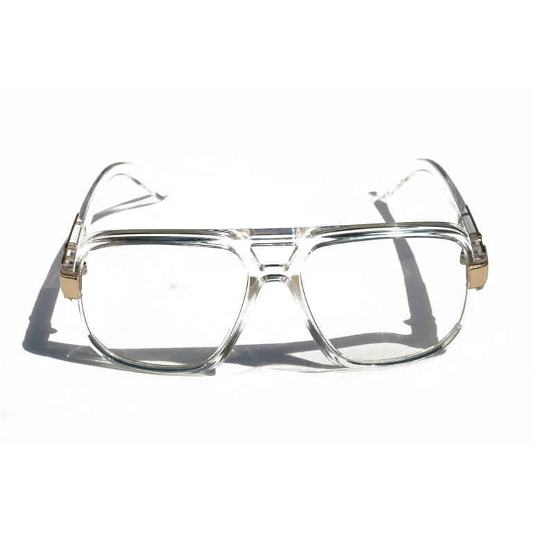 ピ*ツ様 454 brille setup dress (brille3788) V.W.E. Classic Square Frame Plastic Flat Top Aviator Glasses /w