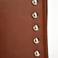 thumbnail image 3 of Women's Studded Leather Saddle Bag|Crossbody Purse with Adjustable Strap, 3 of 3