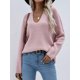 thumbnail image 4 of Suéteres Para Mujer Suéteres de Otoño Manga Larga de Moda Cuello en V Suéter Suelto Tops Blusa Suéter de Punto Odeerbi  ODB132285, 4 of 5
