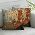 thumbnail image 3 of Acheng Throw Pillow Covers Cases Decorative Brown Rust Colorful Metal Rusty Steel Iron Structure Wall Door Two Sides Print Pillowcase Case Cushion Cover 22x22in, 3 of 7