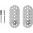 thumbnail image 4 of SHAR Diamond Cutting Disc, 20Pcs 22mm Diamond Mini Cutting Discs with 4Pcs Mandrels Shanks for Rotary Discs for Dremel Rotary Tools Glass Gems Cutting Discs, 4 of 5