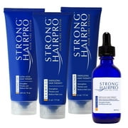 Strong HairPro Hair Therapy System - Now With Biotin, Redensyl and ProCapil Plus - 4pc Set
