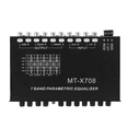 thumbnail image 3 of 2X 7-Band Car Audio Equalizer, Adjustable 7 Bands EQ Amplifier Graphic Equalizer with CD/AUX Input Select Switch,Black, 3 of 10