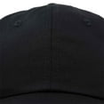 thumbnail image 2 of DALIX Youth Childrens Cotton Cap Plain Hat In Black, 2 of 6