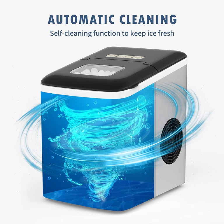 Crownful Portable Electric Home Ice Maker Machine, 26lbs/24H Ice