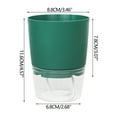thumbnail image 2 of lulshou Plant Pots, Lazy Flower Pot Automatic Water Absorption Plastic Pot Green Plant Water Culture, Planters for Indoor Outdoor Plants, 2 of 5