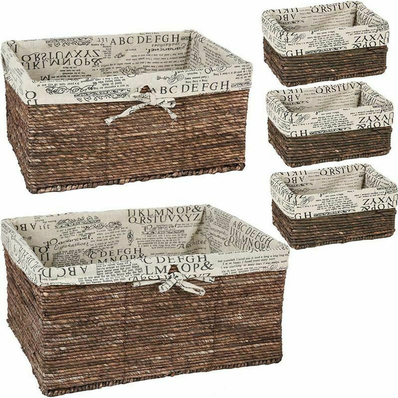 Wicker Nesting Baskets Set Of 5 