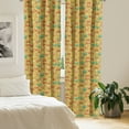 thumbnail image 2 of Ambesonne Cartoon Curtains, Star and Shells Pattern, Pair of 28"x84", Pale Coffee, 2 of 5
