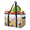 Multicolor 1, variant on CURLYOOT Lavender Blossom Flower Reusable Grocery Bag, Foldable Shopping Tote Bag with Reinforced Handles, Large Kitchen Grocery Bags for Shopping Groceries Picnic