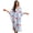 Red Bows Stars Blue Grids, variant on Xixirimido Abstract Leaves Print Women Kaftan Dresses Plus Size Beach Cover Up Deep V-Neck Batwing Sleeves Swimsuit Coverups Summer Caftan Dress