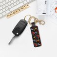 thumbnail image 5 of Wukai Monster Truck Print Leather Car Keychain, Universal Key Fob Keychain, Leather Key Chain Holder for Men and Women,360 Degree Rotatable, 5 of 5