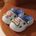 thumbnail image 4 of KPOPLK Toddler Clogs Boys Girls Slides Sandals Little Kids Summer Water Shoes Slippers for Beach Pool Garden Size 10,Grey, 4 of 9