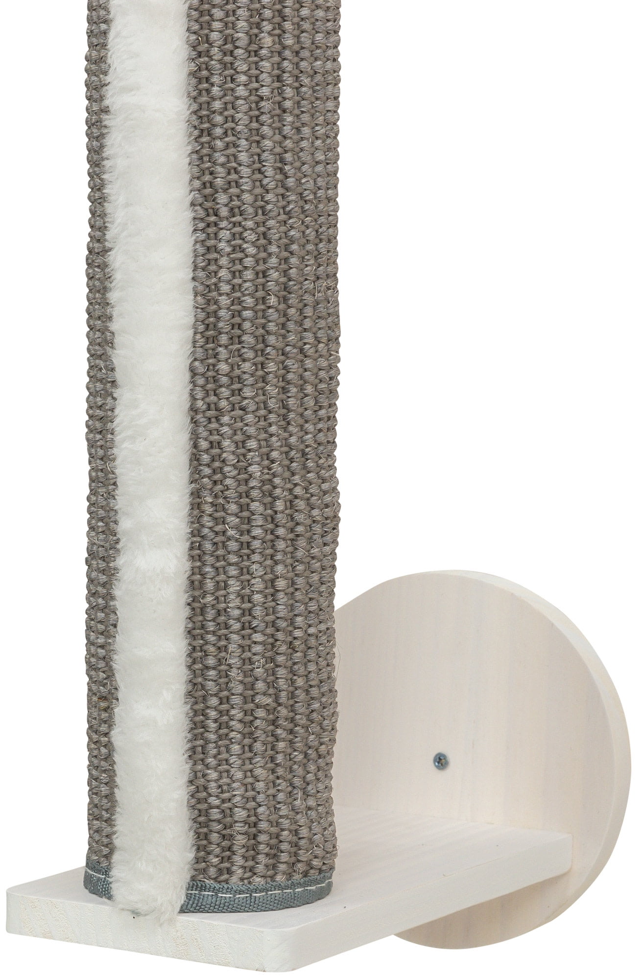 TRIXIE Wall Set 1 Wall Mounted Sisal Cat Scratching Post with Ledge, Gray