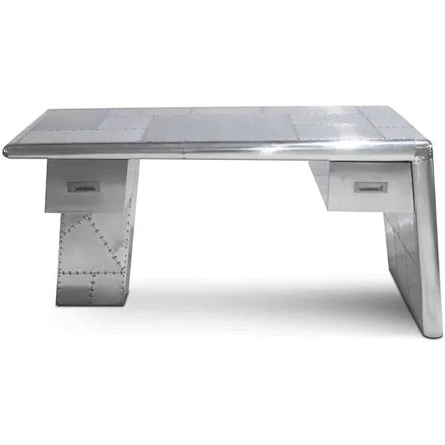 Nauticalmart Bureau d'Aviateur en Aluminium Mobilier de Bureau à Domicile