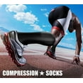 thumbnail image 2 of 3 Pairs Compression Socks for Women & Men Circulation 15-20 mmHg is Best Support for Athletic Running Cycling, 2 of 6