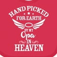 thumbnail image 4 of Inktastic Handpicked for Earth by My Opa in Heaven with Angel Wings Boys or Girls Baby Bib, 4 of 4
