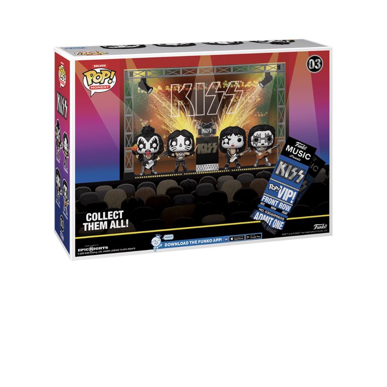 Funko Pop! Deluxe: Kiss' Alive II Tour 1978 Vinyl Figures, Music Funko Pop! Deluxe: Kiss' Alive II Tour 1978 Vinyl Figures, Music