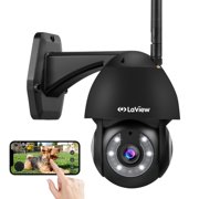 LaView 2K Security Camera Outdoor Wired Starlight Color Night Vision, 3MP Wi-Fi Home Surveillance Cameras, Auto Tracking, 12xDigital Zoom