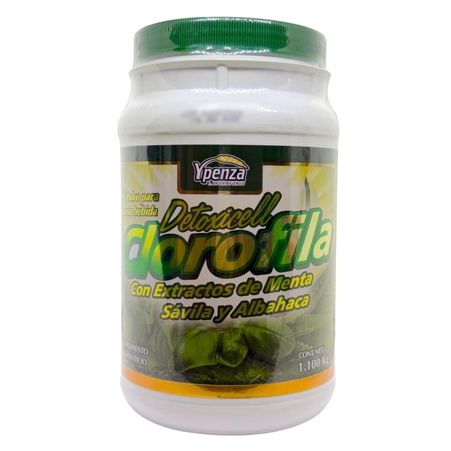 Clorofila en Polvo 1.1 kg Ypenza Detoxicell Menta Sávila blanco