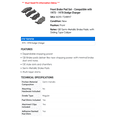 thumbnail image 2 of Front Brake Pad Set - Compatible with 1973 - 1978 Dodge Charger 1974 1975 1976 1977, 2 of 2