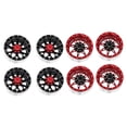 thumbnail image 1 of 8 Pedazos Llantas de Ruedas Parte de Reemplazo para a 1.9 Pulgadas, color rojo negro perfke Llantas Beadlock Wheels, 1 of 9