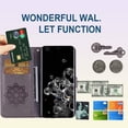 thumbnail image 4 of for Samsung Galaxy S23 Ultra (Not S23) Wallet Case for Women, Glitter Bling Diamond PU Leather Folio Cover with Card Slot Wrist Strap Phone Case for Samsung Galaxy S23 Ultra Owl Grey, 4 of 18