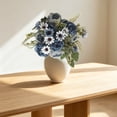 thumbnail image 5 of 1Pcs Navy Realistic Peonies Artificial Flowers Silky Peony Arrangements Vase Bouquet for Wedding Table Centerpiece Indoor Home Decor, 5 of 6