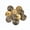 Antique Gold 36L, variant on Mibo 10pcs Metal Shank Buttons - 36L(22mm) - Circular Texture Pattern - Antique Gold