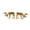 Gold, variant on Mini Reindeer Figurine Set of 2, Metallic‑Toned Paired Deer Statues, Holiday Tabletop Ornament for Shelf, Mantel & Miniature Scene Display