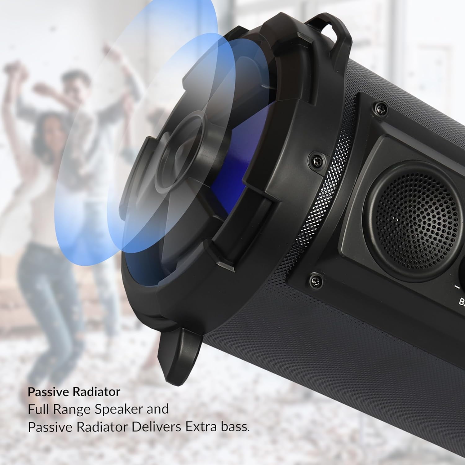 IQ SOUND IQ-1525BT 5"+2" Wireless Bluetooth Speakers Rich Stereo Sound, FM Radio, 16W Output, BT V4.0, USB/SD/AUX/Mic Input, Extra Bass, 10M Range, Rechargeable, Lightweight & Portable