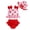 Red, variant on KIMI BEAR Newborn Baby Girls Swimsuits 3-6 Months Sleeveless Bowknots Swim Top Strawberry Swimsuit Ruffle Shorts with Hat Baby Girls Bathing Suits Red