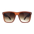 thumbnail image 2 of Eco Friendly Bamboo Wood Arm Large Horn Rim Hipster Sunglasses All Brown, 2 of 4