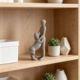 thumbnail image 4 of Cheapark 96、Animal Resin Statue Human and Dog Tabletop Sculpture Art Craft for Office Living Room Rustic Home Ornament Display, 4 of 6