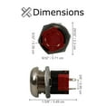 thumbnail image 6 of AlveyTech Key Switch with Standard Metal Head Keys for Amigo, Go-Go, & Pride Mobility Scooters - (SWTKEY1011 / 20133500 / 13501) Replacement Panel Mount Assembly with 2 Keys for Electric Scooter, 6 of 10