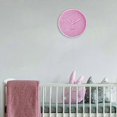 thumbnail image 3 of Pink Wall Clock for Children and Girls, Modern, Silent Pendulum with 3D Numbers, Easy to Read, Non-T, 3 of 5