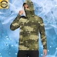 thumbnail image 2 of Dagegui Camo Sun Shirt for Men Quick Dry Breathable UV Protection Hoodie UPF 50+ Long Sleeve Outdoor Walking Hiking Tops Army Green M, 2 of 7
